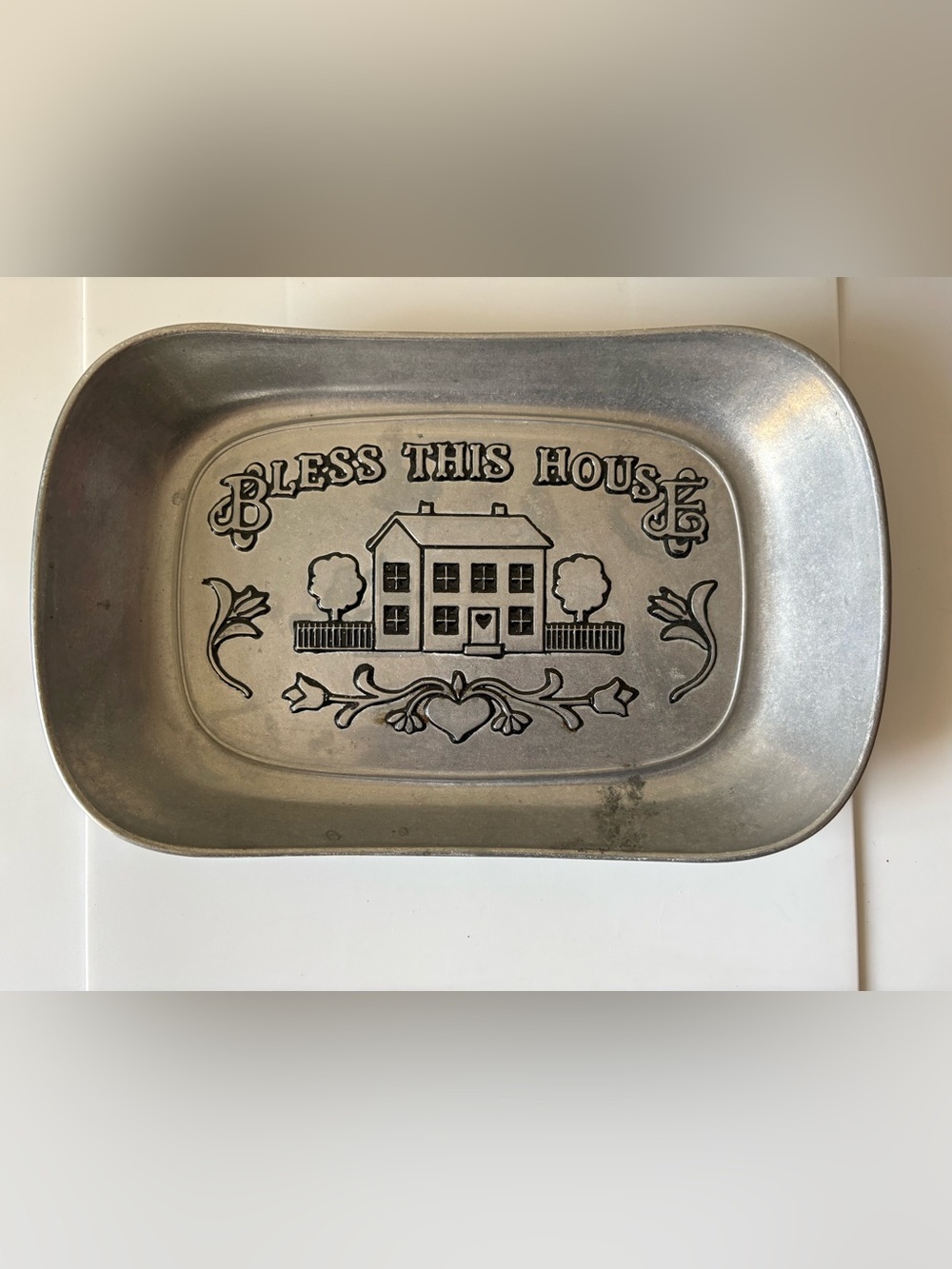 Wilton Armetale Bless This House Bread Tray